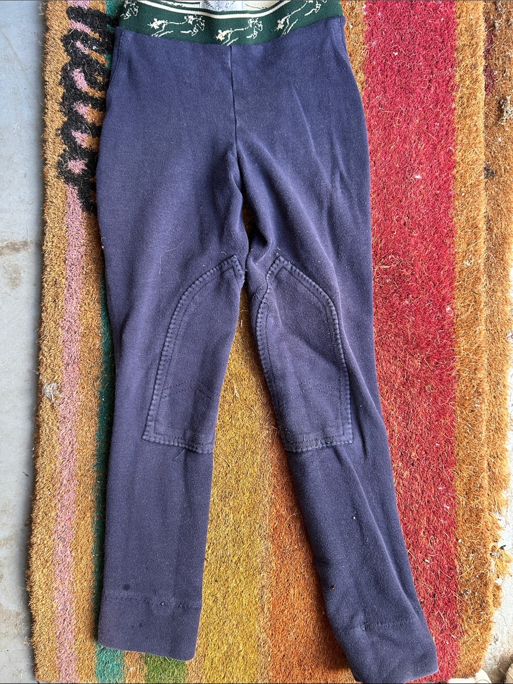 Kids Navy Equestrian Riding Pants